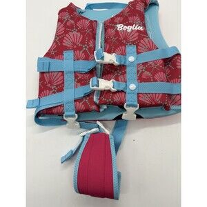 Swim Vest for Kids Buoyancy Swimming Aid Medium Med Size 4-6 Dark Pink Shells